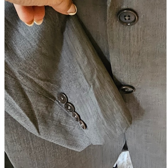 Giorgio Armani Collezioni‎ Gray Wool Blazer Jacket Made in Italy Size 42R - Picture 5 of 9